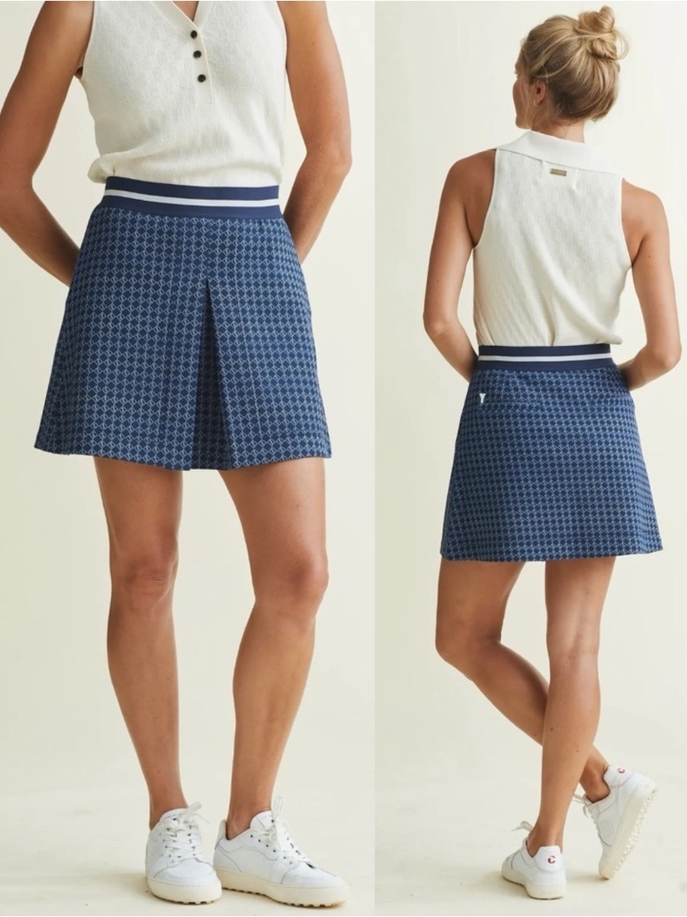 A. PUTNAM Rita Skort Size XS Blue Luxury Preppy Golf Pickleball        Sk3